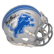 Barry Sanders Autographed Detroit Lions Speed Mini Helmet Beckett - £234.64 GBP