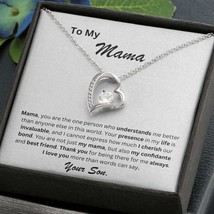 To My Mama Forever Love Necklace with Heartfelt Message Card Gift for Mothers Da - £31.28 GBP