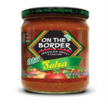 Salsa, On The Border Mild Salsa, Gluten-Free, 16 oz Jar Case Of 6 Glass Jars - £15.18 GBP