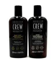 American Crew Daily Deep Moisturizing Shampoo &amp; Conditioner 8.4 oz Duo - £22.92 GBP