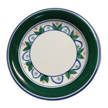 Gibson Designs PRIMROSE 4-Salad Plates 7 ½”D Ceramic Dessert Blue Green ... - £30.42 GBP