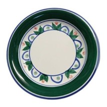 Gibson Designs PRIMROSE 4-Salad Plates 7 ½”D Ceramic Dessert Blue Green ... - £29.87 GBP