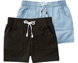 Member&#39;s Mark 2-PACK Girl&#39;s 14/16 Elastic Waist Woven Shorts, Black(1) B... - $12.98