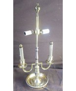Old Vintage Brass Bouilotte French Style Lamp Light Base for Tole Shade ... - $74.75