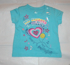 The Children&#39;s Place Infant Girls T-Shirt Me Encanta La Musica Sz 6-9 Mos. Nwt - £4.63 GBP