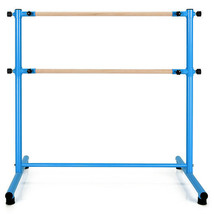 47 Inch Double Ballet Barre with Anti-Slip Footpads-Blue - Color: Blue - €117,54 EUR