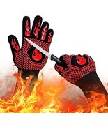 13.5&#39;&#39;Fireproof Gloves Heat Resistant Non Slip Silicone for BBQ Cooking ... - $29.74 CAD