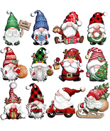 24 Pieces Christmas Wooden Ornaments, Christmas Tree Ornaments Wood Hang... - $31.82 CAD