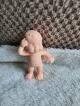 Vtg 1990&#39;s Mattel ARCO Magic Nursery 2&quot; Silicone Rubber Mini Bare Baby F... - £3.36 GBP