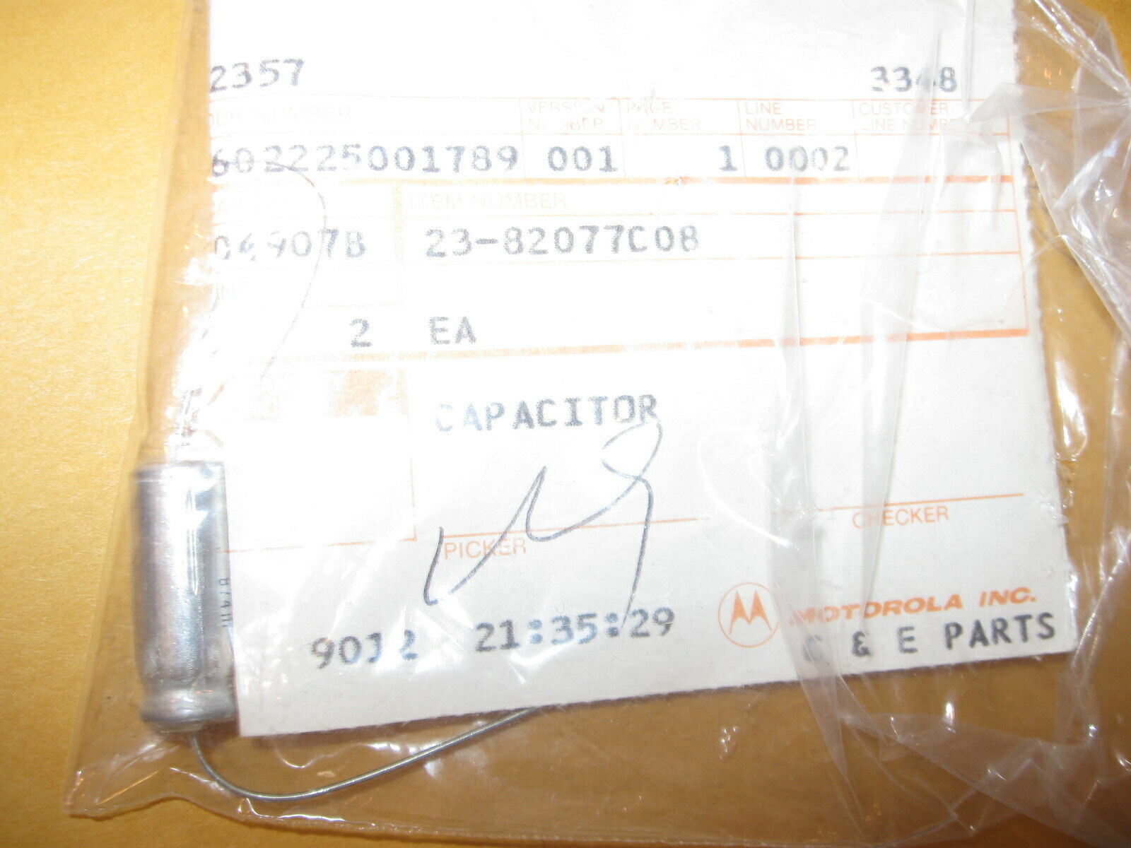 NEW OEM Motorola Cobra Radio Aluminum Fixed Capacitor Electrolytic 23-82... - $15.19