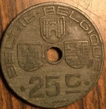 1945 Belgium 25 Centimes Coin - £1.31 GBP
