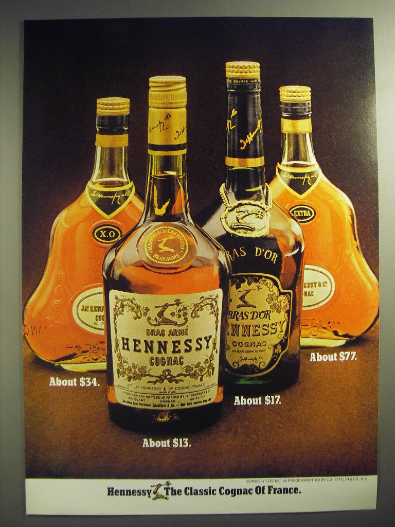 1974 Hennessy Cognac Ad - Hennessy the Classic Cognac of France - $18.49