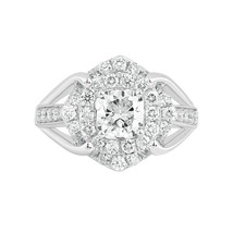 2.2 Carat Lab Grown Diamond Engagement Ring Band 14K White Gold Women VVS-VS-FG - £1,315.73 GBP