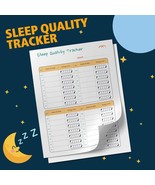 Sleeping Quality Tracker, Sleep Cycle Template, Sleeping Log, Sleep Times. - $37.22 MXN