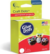 Glue Dots Craft Dots Double Sided 1/2&quot; .5 Inch 200 Dots DIY Craft Glue T... - $302.31 MXN
