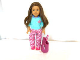 American Girl Doll #23 Brown Hair Blue Eyes Freckles + American Girl doll Pajama - £47.32 GBP