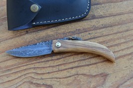damascus 100% handmade beautiful folding knife From The Eagle Collection M9853 - £31.31 GBP