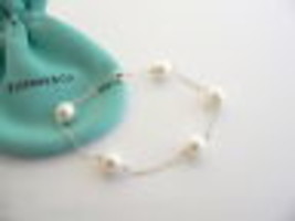 Tiffany &amp; Co Silver Peretti Pearls by the Yard Bracelet Bangle 9 MM Gift... - $468.00