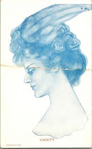 Greek Goddess Vanity Winged Headdress UNP DB Postcard - £10.43 GBP