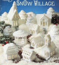 Plastic Canvas Snow Village Chapel Cottage Bandstand School Trees House Patterns - £11.18 GBP