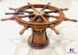 NauticalMart Nautical Ships Wheel Coffee Table - £397.95 GBP