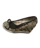 Coach Signature Bow Sweetie Wedges Size 6M - $732.33 MXN