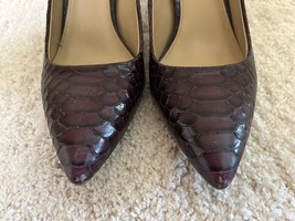 Michael Kors Brown Snake Embossed Leather Women’s Pumps/ Heel 9.5 Gorgeous - $827.93 MXN
