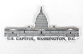 Vintage Rubber U.S. Capital Building Washington DC Fridge Magnet - £15.44 GBP