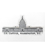 Vintage Rubber U.S. Capital Building Washington DC Fridge Magnet - $27.01 CAD