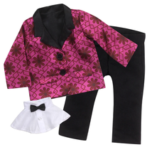 Doll Tuxedo Pants Dickie by Sophia’s Fits American Girl &amp; 18&quot; Geometric ... - £17.87 GBP