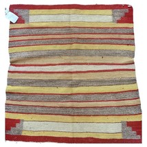 Handmade Antique Native American Navajo Rug 2.2&#39; x 2.5&#39; (67cm x 76cm), 1... - $835.55