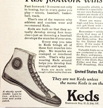 1923 Keds Sneakers Sport Model Advertisement Footwear Ephemera 6 x 4.75&quot; - $11.49
