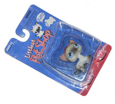 LPS Littlest Petshop Siamese Cat Blue Eyes Pink Crown Tiara #50464 New  ... - £53.71 GBP