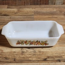 Vintage Anchor Hocking Vegetable Harvest 441 Bread Meat Loaf Baking Dish... - £13.02 GBP