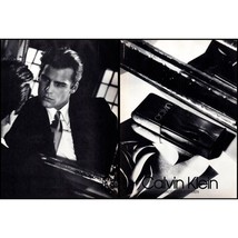 1987 Calvin Klein Cologne for Men 2 Page Vintage Print Ad Fragrance Wall Art - £8.47 GBP