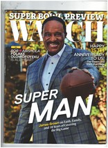 WATCH Jan/Feb 2021 magazine by CBS, Super Bowl Preview, James Brown cover  - £13.20 GBP