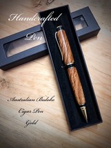 Handcrafted  Wooden Cigar Style Pen Custom made In Australia from Re-claimed Tim - £55.94 GBP