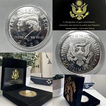 Donald Trump Coin  Take America Back SILVER PLATE Coin With Retirement A... - $45.35 CAD