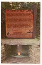 The Eternal Flame At Mountainside Theater Cherokee north Carolina Postcard - $4.90