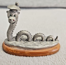 Vintage Pewter Lock Ness Monster Nessie Gem Eyes (4s1) - $15.84