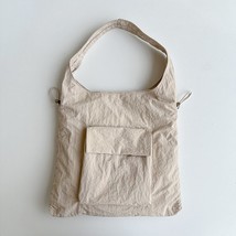 Ion large capacity underarm bag nylon portable drawstring cloth bag women s lightweight thumb200