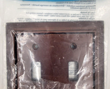 Brainerd Double Toggle Espresso Brown Electrical Light Switch Wall Plate... - $9.00