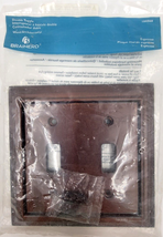 Brainerd Double Toggle Espresso Brown Electrical Light Switch Wall Plate... - £7.07 GBP