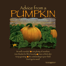 Pumpkin T-shirt S Small NWT NEW Cotton Advice From a Thanksgiving Fall B... - €17,67 EUR
