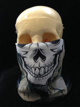 Novelty Gaiter Skeleton Skull Face Mask Halloween Seamless Scarf Hat Bandana-NEW - £3.69 GBP