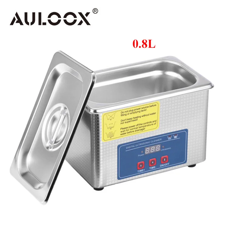 0.8L Ultrasonic Jewelry Cleaner Portable Mini Digital Ultrasound Washing... - $161.81
