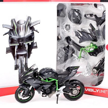 Kawasaki Ninja H2R 1/12 Scale Diecast Motorcycle Model Kit Assembly Needed - £27.68 GBP