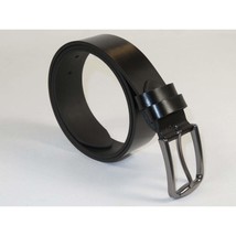 Men's Belt By PICCODER Turkey Genuine Leather Solid 3000 Black image 2