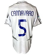 Fabio Cannavaro Unterzeichnet Real Madrid Fußball Trikot Bas - £222.90 GBP