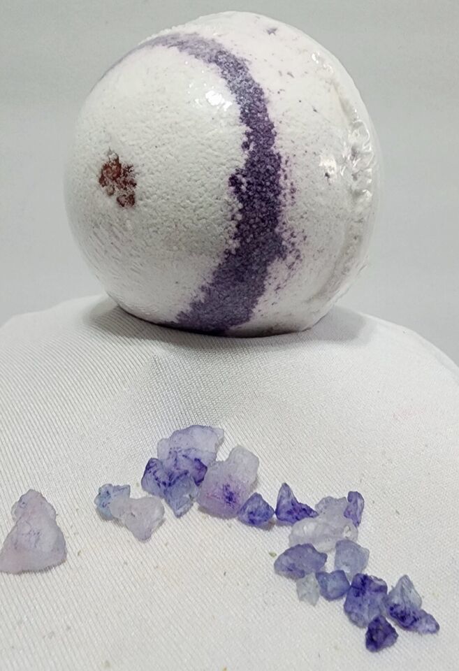 Organic Black Raspberry Vanilla Shea Butter Bath Bomb (Vegan)(Cruelty-Free) - $7.70